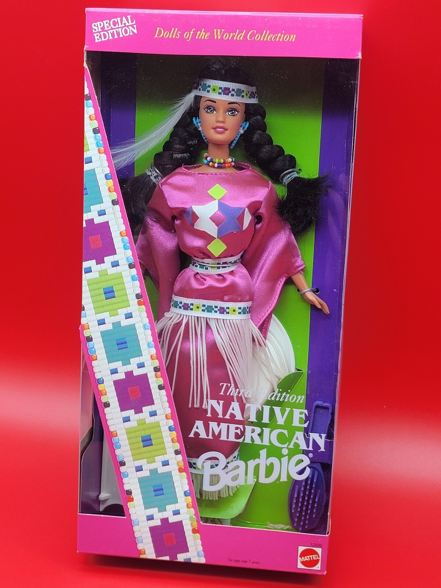 1994 Mattel Dolls of the World Native American Barbie Third