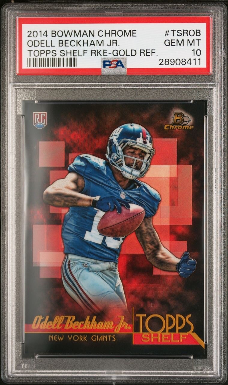 Odell Beckham Jr. Bowman Chrome Topps Shelf Rookie #TSROB Gold Refractor