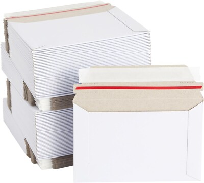 50- 6.5 x 4.5 PROLINE RIGID PHOTO SHIPPING FLATS CARDBOARD ENVELOPE MAILERS