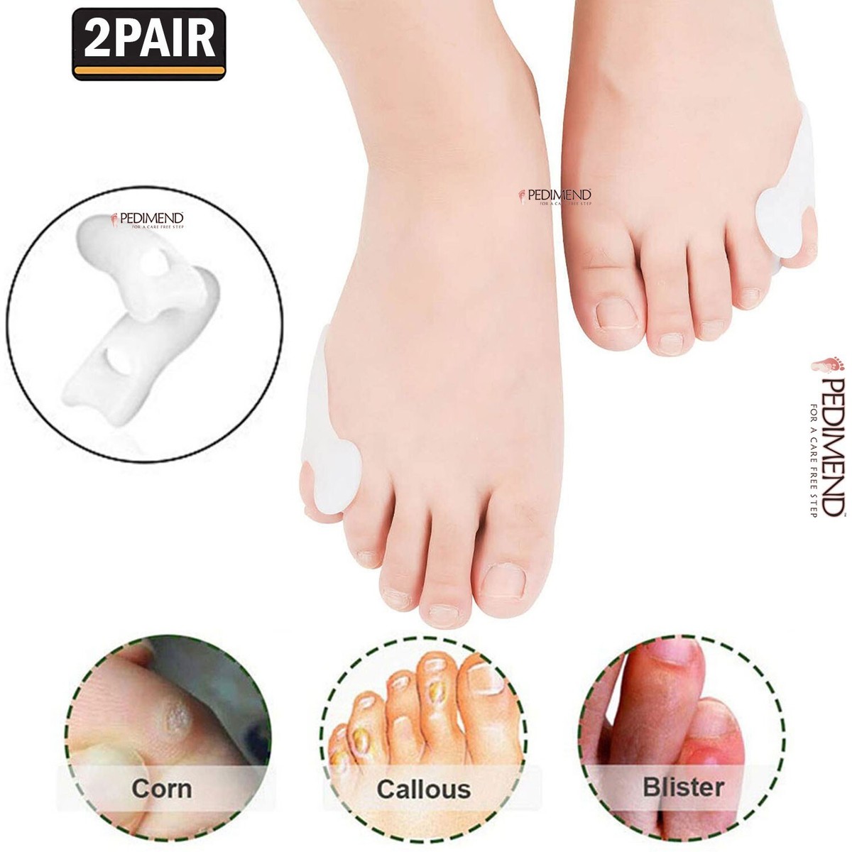 PEDIMEND™ Gel Tailor's Bunion Corrector Pinky Toe Spacers Foot
