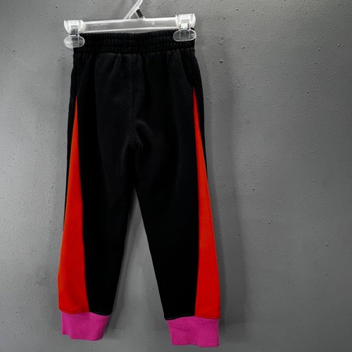 Jordan Joggers Black Pink Orange size S 4-5 Years Youth Girl Pull On Sweatpants - Picture 2 of 4