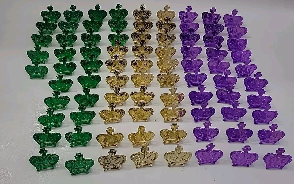 Anillos Mardi Gras Selecciones de Pasteles y Cupcakes Coronas Artesanías Nuevo de Lote De 85 De Colección X5 ⬇️ Foto 3 de 4