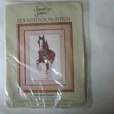 Something Special Clydesdale Picture Counted Cross Stitch #50120 NOS