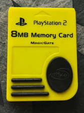 Sony Playstation 2 Magic Gate Nyko Memory Card 8MB - Yellow