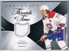 2023-24 ARTIFACTS THREADS OF TIME TYLER TOFFOLI MONTREAL CANADIENS #TT-TO