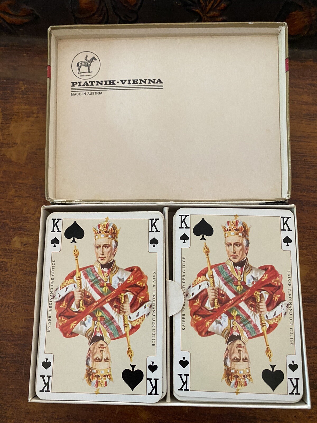 Vintage Piatnik Kaiser Imperial Double Deck Playing Cards 2138