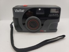 Tested Vivitar PS25 35mm Point and Shoot Film Camera focus free auto flash dx