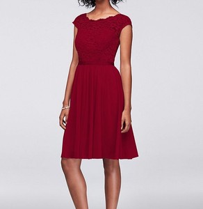 david's bridal apple red