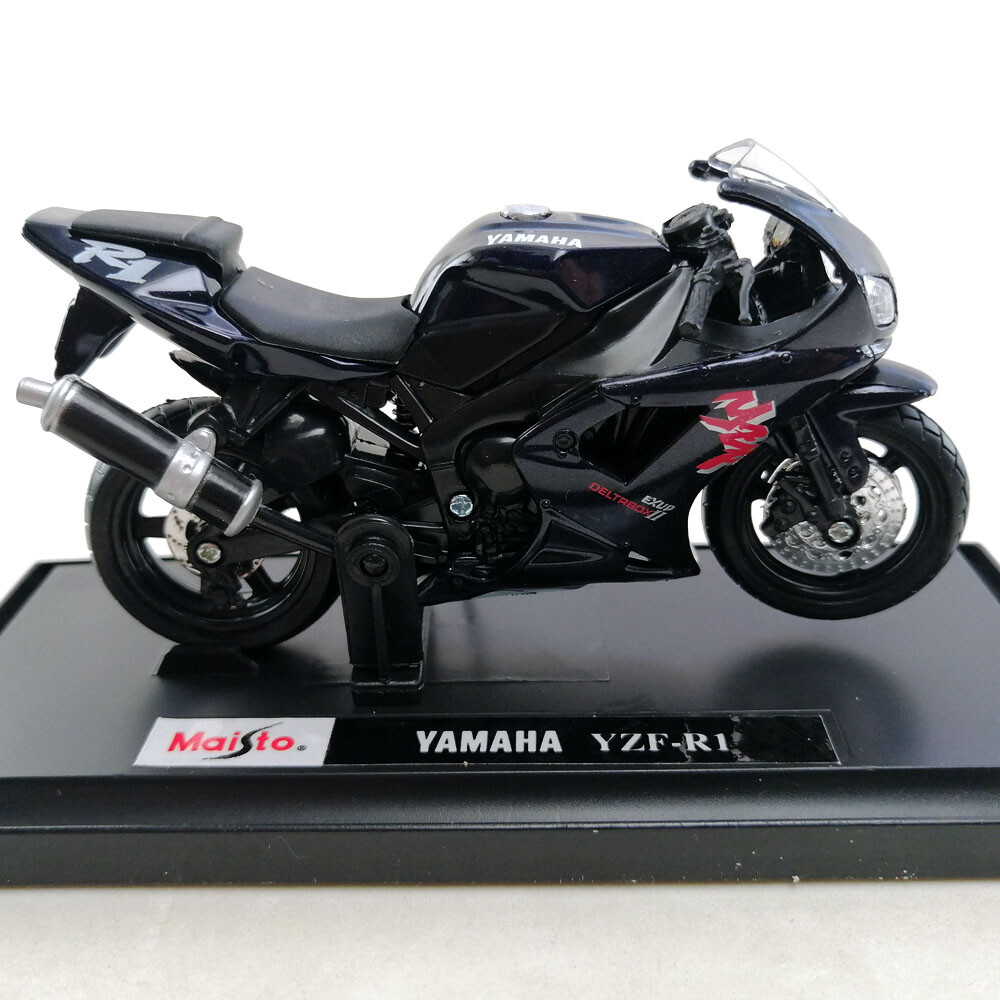 1/18 Yamaha YZF-R1 Moto Giocattolo Diecast In Metallo - Foto 13