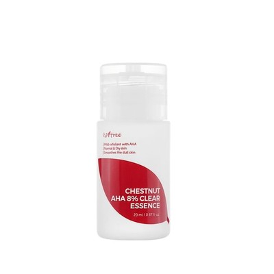 Isntree Chestnut AHA 8% Clear Essence Mini 20ml - New Version #mde