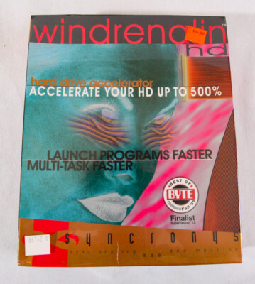 Windrenalin HD, Hard Drive Accelerator, Syncronys, 1997, Sealed