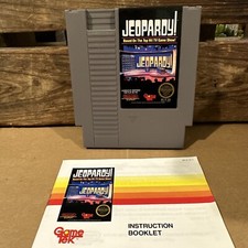 TESTED - WARRANTY - Jeopardy! - Nintendo NES Cartridge - Authentic With Manual