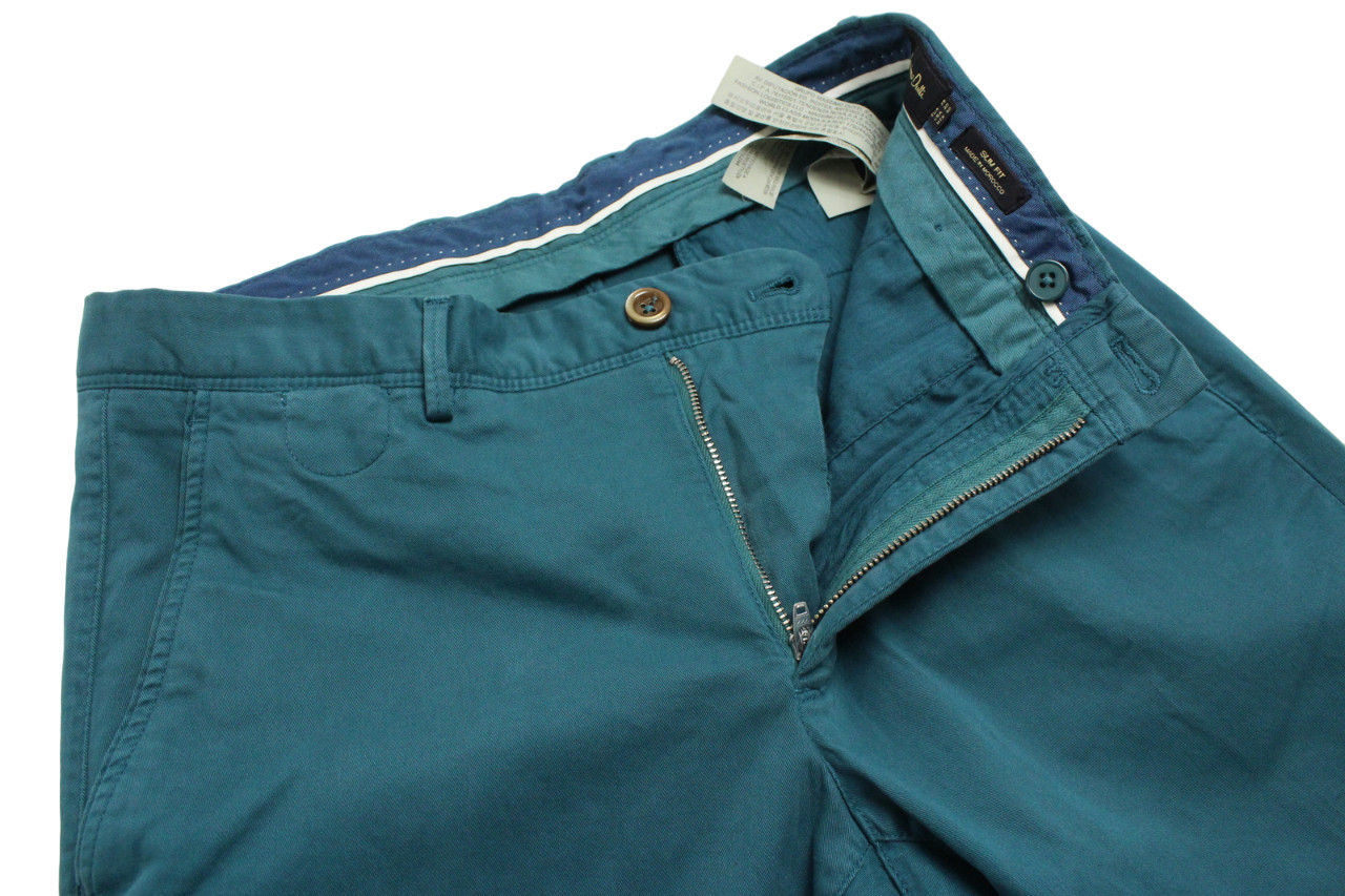 MASSIMO DUTTI 0008 Slim Fit Trousers Men's US 30 Chino Zip Fly thumbnail 4
