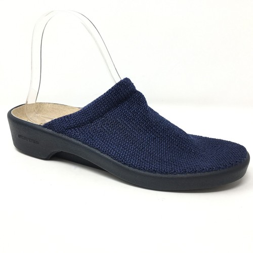 NUOVE scarpe mocassini Arcopedico Light Clogs Mules da donna taglia 8-8,5 US 39 EU blu - Foto 1 di 9