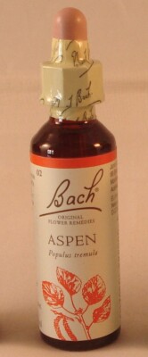 Bach Flower Remedies, Aspen 20ml. BBE 12/2029