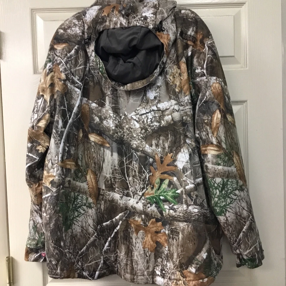 New Men’s Rocky HW00231 Realtree Edge Stratum Mid-Season Hooded Chore Coat 2XL - Image 3 of 4