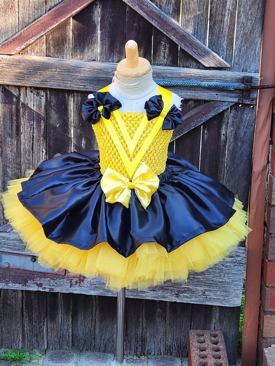 Yellow Birthday tutu dress Baby outfit dress Australia