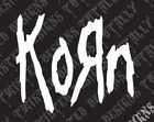 Korn Band Logo car truck vinyl decal sticker Hard Rock heavy metal