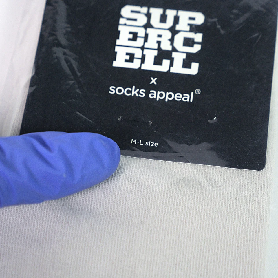 Socks By Supercell Light Grey Clash of Clans Goblin Knit Med/Large New With Tags - Image 3 of 4