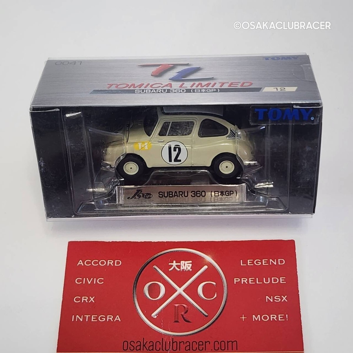 Tomica Limited Subaru 360 Japan GP 0041 Diecast Model Sealed J's