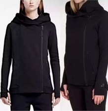 Nike Women's Tech Fleece Full Zip Hooded Cape Black Size: M