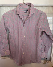 New With Tags Chaps Striped Youth boys Button Down Shirt Size M (10/12)