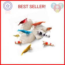 SunGrow Shrimp Rocks, for Crayfish, Hermit Crab, Snails, Crystal Red, Amano