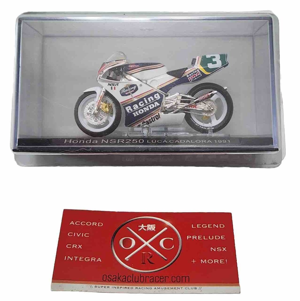 DeAgostini 1/24 Honda NSR250 Luca Cadalora #3 1991 Grand Prix