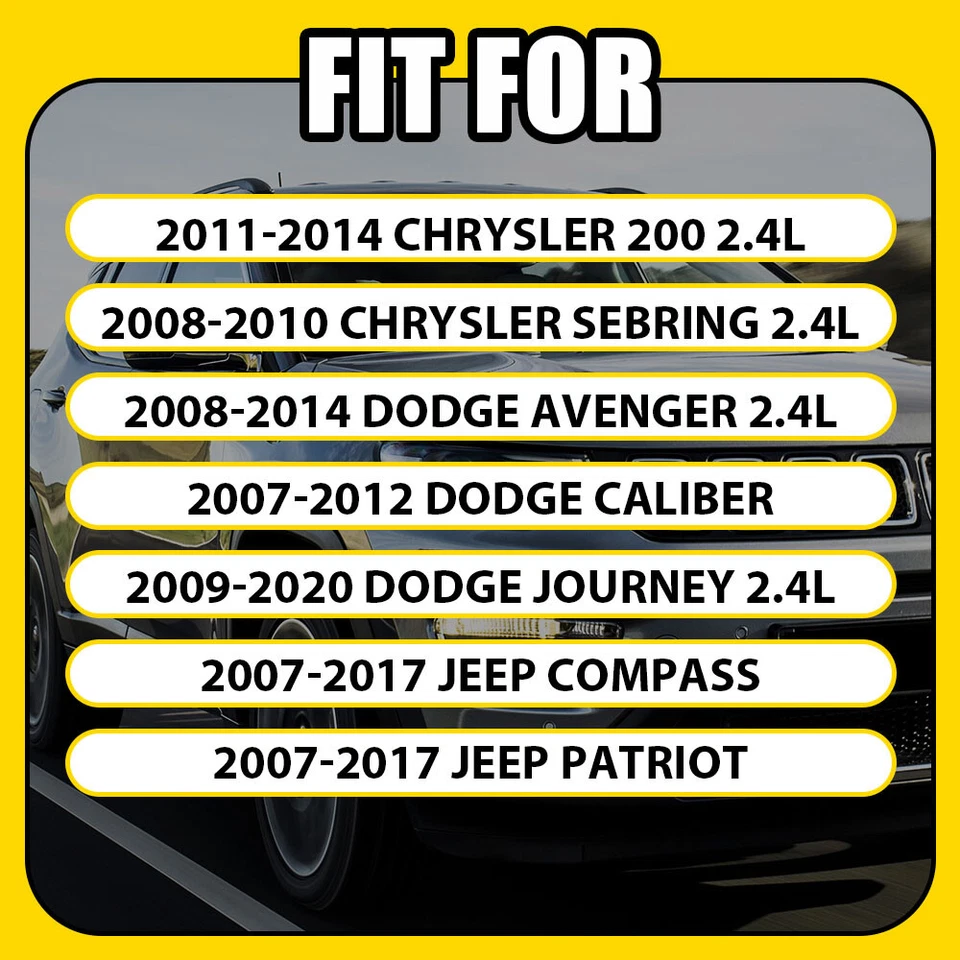 Черный корпус термостата в сборе для Dodge Journey 2009-2020 годов выпуска 2,4 л 55111016AD 1X - Изображение 2 из 4