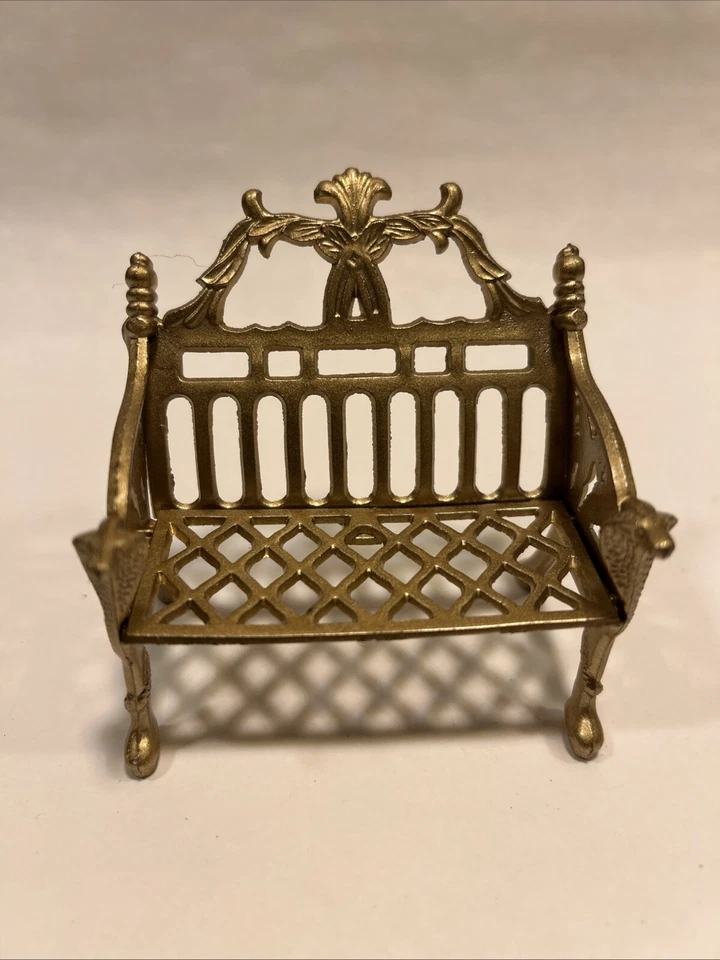 Sofá de metal Shackman vintage para casa de muñecas - Como nuevo en caja original Foto 3 de 4