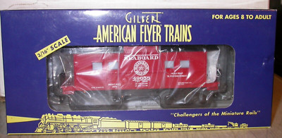 6-48724 American Flyer S Seaboard Caboose 49658 Lighted NIB