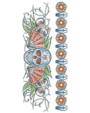 Tinsley Transfers Skull Day of The Dead Temporary Tattoo FX Kit