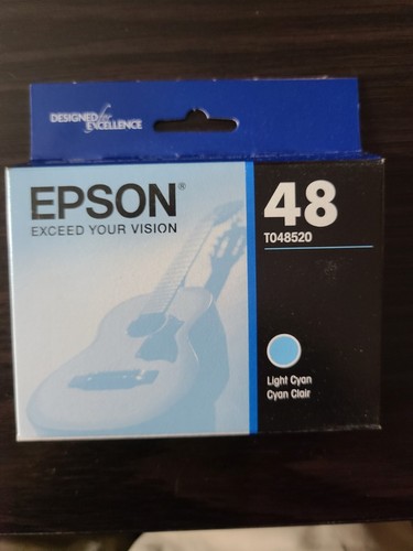 Genuine Epson 48 Light Cyan (T048520 Color Cartridge) EXP 05/2025 Factory Sealed - Bild 1 von 2