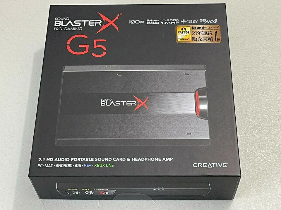 Creative Sound BlasterX G5 Pro Gaming HD Headphone Amplifier External Audio Card - Image 2 of 4