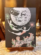 Man in the MOON,  Star Beauties, Vintage Style Handcrafted Plaque