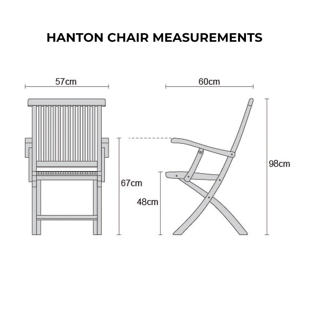Wooden Furniture sets Garden Dining Chairs Stacking, Hantan & Standard