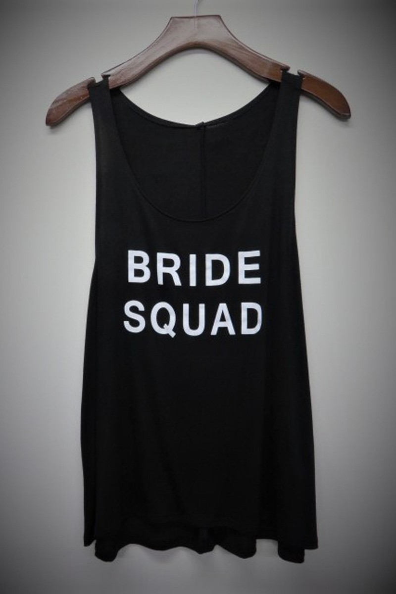 Apparel Bride Squad Tank Tops Bride's Squad