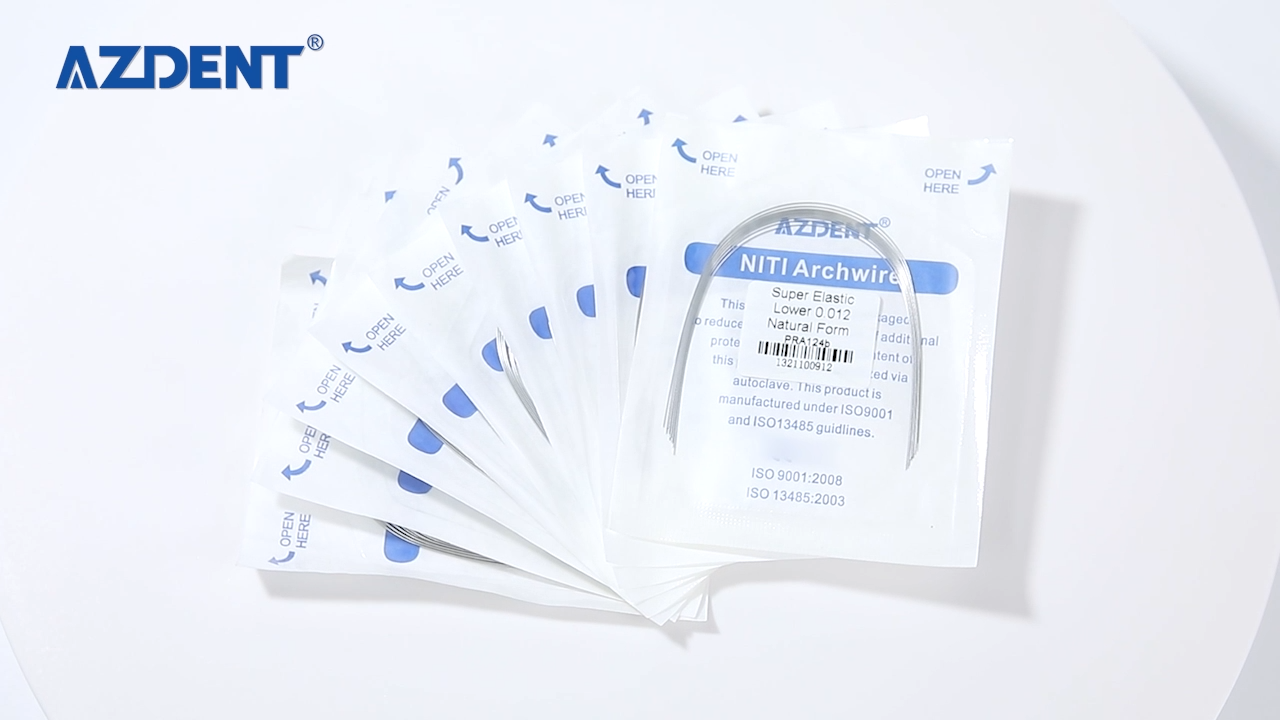 AZDENT Ortodonzia Dentale Super Elastico Niti Arco Fili Rotondo - Foto 8