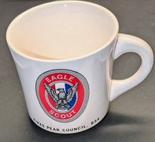 Vintage Eagle Scout Mug Coffee Cup Pikes Peak Council BSA Boy Scouts Made in USA