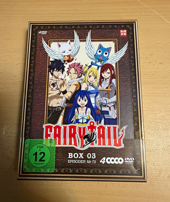 KAZÉ Anime Fairy Tail Box 03 Episoden 49-72 4 DVD DE/JP Booklet FSK 12