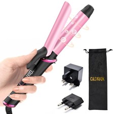 Mini Curling Iron for Travel,110 240V Dual Voltage with European Plug Adapter...
