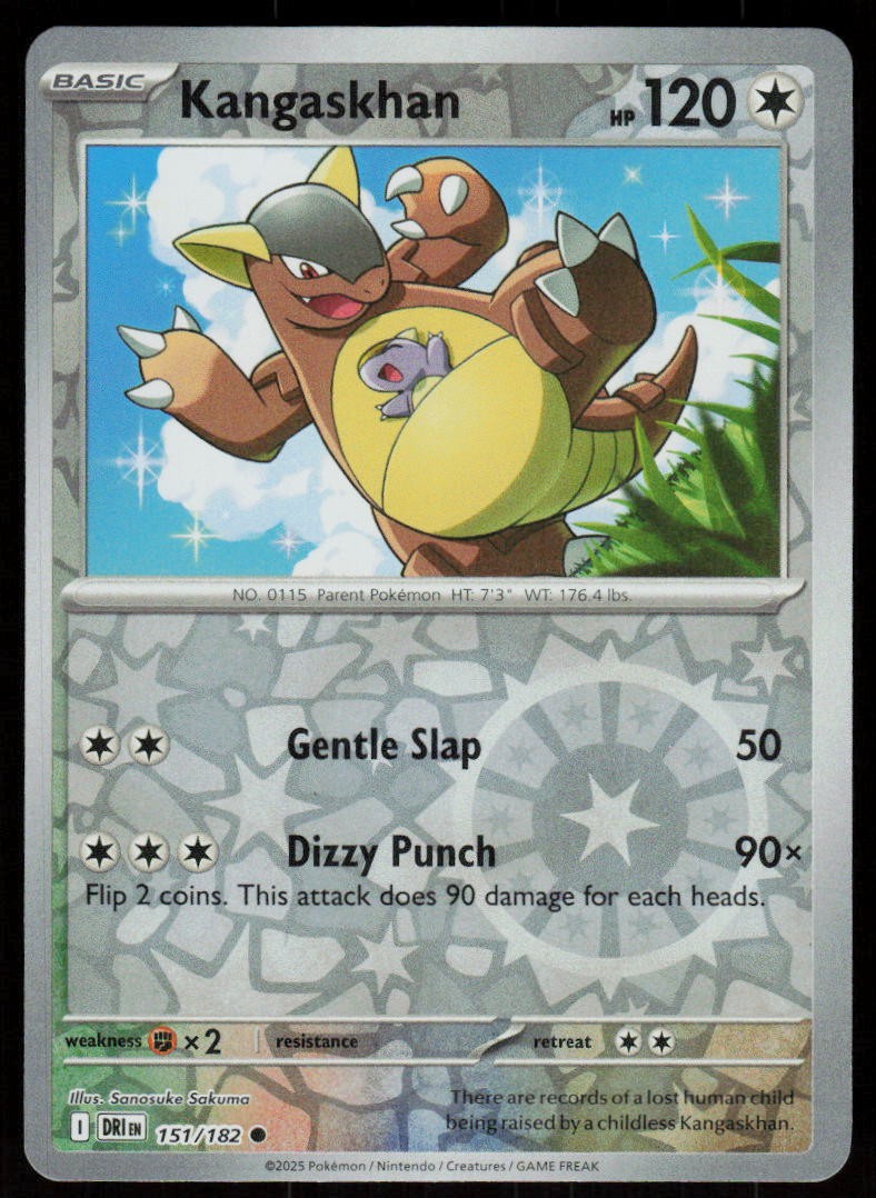 Kangaskhan 151/182 Common Destined Rivals Pokemon Reverse Holo Near Mint