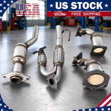 For Nissan Pathfinder 3.5l 2013-2019 All 3 Catalytic Converters With Flex Y-pipe For Nissan Pathfinder 3.5l 2013-2019 All 3 Catalytic Converters With Flex Y-pipe