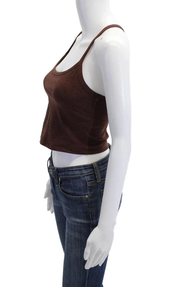 Beyond Yoga Womens Spaghetti Strap Scoop Neck Sports Bra Brown Size Small - Image 2 of 4