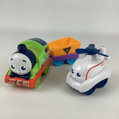 My First Thomas & Friends Railway Pals Percy Train Harold Helicopter Wagon Lot 