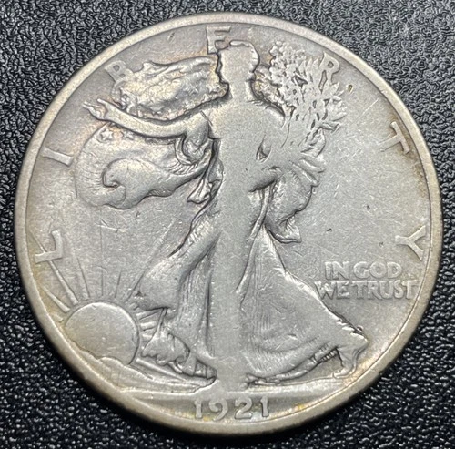 1921 S Walking Liberty Half Dollar 50c VG Very Good Semi-Key Date