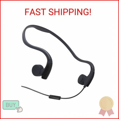 GZCRDZ Bone Conduction Wired Headphones with Noise Cancelling Mic 3.5mm Connecto