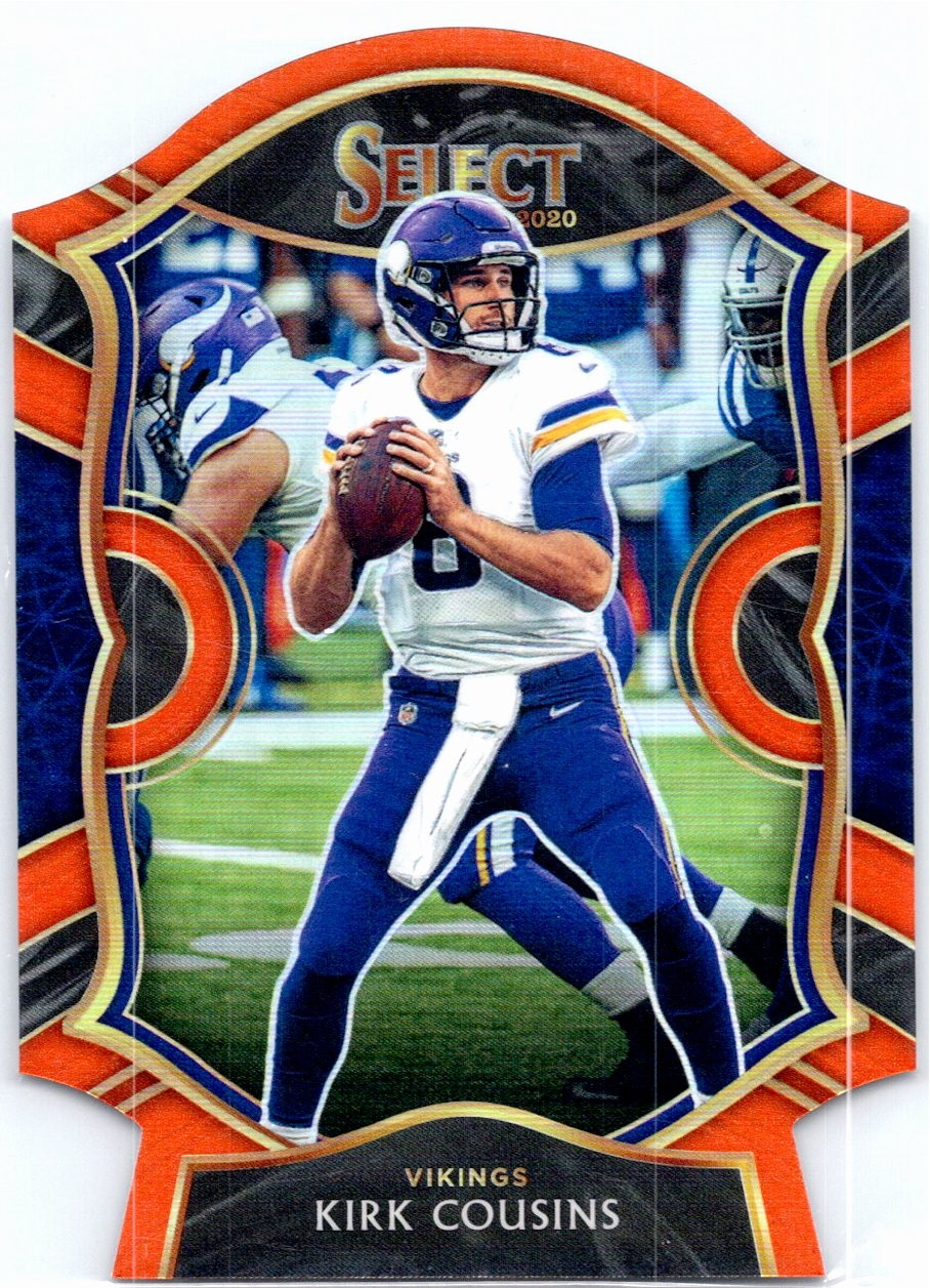 2020 Panini Select #24 Kirk Cousins Orange Prizm Die Cut