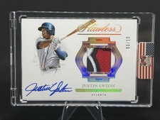2025 Panini Flawless Justin Upton Prime Patch Autographs /10 #PPH-JU Game Worn