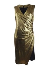 Tommy Hilfiger Women's Metallic Jersey Wrap Dress
